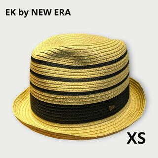 ニューエライーケーコレクション(NEWERA EK COLLECTION)の【新品】EK by NEW ERA ニュー・エラ ストローハット 麦わら帽 XS(麦わら帽子/ストローハット)