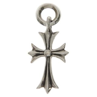 クロムハーツ(Chrome Hearts)のCHROME HEARTS クロムハーツ TINY CH CROSS タイニーCHクロスチャーム シルバー ネックレストップ(ネックレス)