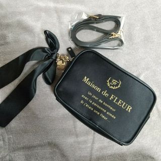 Maison de FLEUR - メゾンドフルール サテンリボン ショルダーバッグ