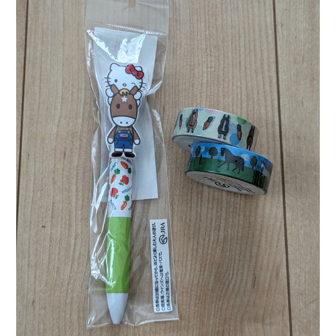 【未使用】JRAキティボールペン エンタメ/ホビーのおもちゃ/ぬいぐるみ(キャラクターグッズ)の商品写真