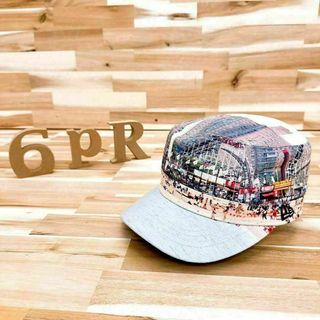 【ニューエラ】NEW ERA 浜辺柄 ゴアテックス キャップ 夏 青×ベージュ