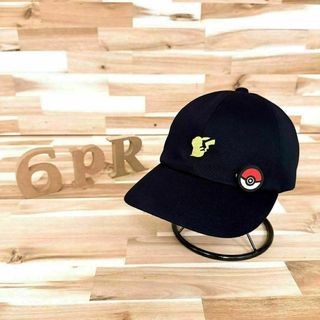 CA4LA - 激レア/美品【カシラ×ポケモン】限定コラボ ピカチュー ロゴ キャップ 黒×黄