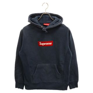 シュプリーム(Supreme)のSUPREME シュプリーム 12AW Box Logo Hooded Sweatshirt ボックスロゴプルオーバーパーカー ネイビー(パーカー)