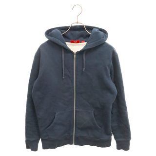 シュプリーム(Supreme)のSUPREME シュプリーム 11AW Hood Logo Thermal Zip Up Hoodie フードロゴサーマルジップアップパーカー ネイビー(パーカー)