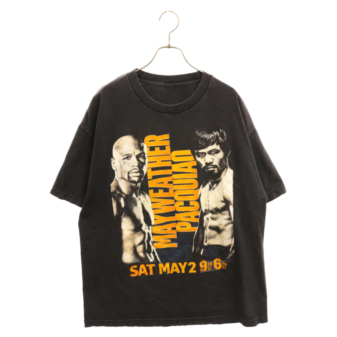 VINTAGE ヴィンテージ Floyd Mayweather×Manny Pacquiao メイウェザー×パッキャオ Tシャツ ブラック メンズのトップス(Tシャツ/カットソー(半袖/袖なし))の商品写真