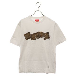 シュプリーム(Supreme)のSUPREME シュプリーム 21SS Cut Logo S/S Top カットロゴ クルーネック半袖Tシャツ ホワイト(Tシャツ/カットソー(半袖/袖なし))