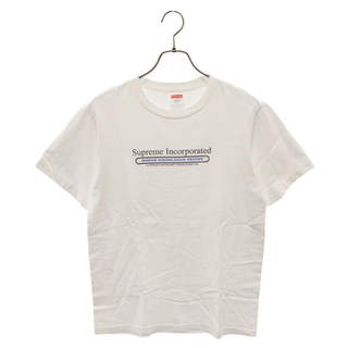 シュプリーム(Supreme)のSUPREME シュプリーム 19AW Inc.Tee Incorporated プリント クルーネック半袖Tシャツ ホワイト(Tシャツ/カットソー(半袖/袖なし))