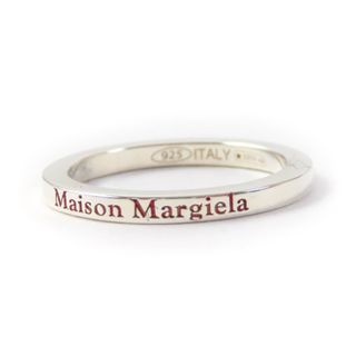 美品★Maison Margiela 11 メゾンマルジェラ11 SM1UQ0063 SV925 ロゴデザイン リング・指輪 シルバー 箱付き イタリア製 重量2.1g レディース(リング(指輪))