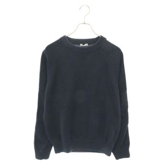 ディオール(Dior)のDIOR ディオール 21AW OBLIQUE SIDE LINE CREWNECK SWEATS 113M638AT187 オブリークライン クルーネック コットン ニット セーター ネイビー(ニット/セーター)