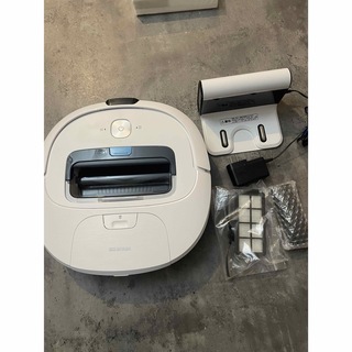 アイリスオーヤマ(アイリスオーヤマ)のアイリスオーヤマ ロボット掃除機 水拭き 自動充電 落下防止 IC-R01-W(掃除機)