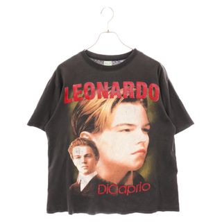 VINTAGE ヴィンテージ 90's TITANIC LEONARDO DICAPRIO タイタニック レオナルドディカプリオ 半袖Tシャツ ムービーTシャツ ブラック(Tシャツ/カットソー(半袖/袖なし))