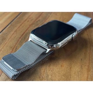 アップル(Apple)の最新超美品　Apple Watch 9  45mm 電池容量100% ステンレス(腕時計(デジタル))