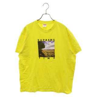 シュプリーム(Supreme)のSUPREME シュプリーム 20SS Time Tee フロントプリント 半袖カットソー プリント Tシャツ イエロー(Tシャツ/カットソー(半袖/袖なし))