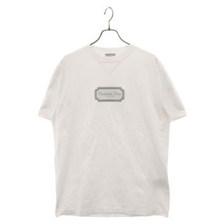 ディオール(Dior)のDIOR ディオール 23AW Christian Dior Couture シグネチャーロゴ刺繍 半袖Tシャツ 343J696C0554 ホワイト(Tシャツ/カットソー(半袖/袖なし))