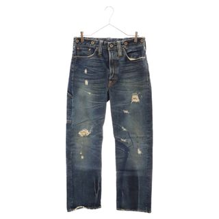 RRL - RRL ダブルアールエル BALTIMORE DENIM PANTS JAPAN WOVEN シンチバック付き ヴィンテージ加工 ボルチモアデニムパンツ ジャパンウーブン インディゴ