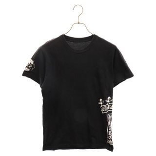 クロムハーツ(Chrome Hearts)のCHROME HEARTS クロムハーツ FOTI スカルサイドプリント 半袖Tシャツ カットソー ブラック(Tシャツ/カットソー(半袖/袖なし))