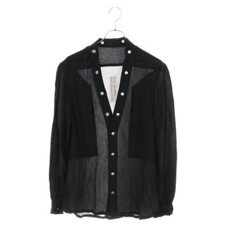 リックオウエンス(Rick Owens)のRick Owens リックオウエンス 23SS Fogpocket Larry Shirt RP01C5242-PC ラリーシャツ 長袖 ブラック(シャツ)