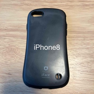 iFace iPhone8 ケース　マットブラック