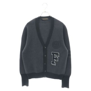 ルイヴィトン(LOUIS VUITTON)のLOUIS VUITTON ルイヴィトン 17AW×FRAGMENT DESIGN Wool cardigan フラグメントデザイン ウールカーディガン ブラック RM172M ARN HDN25W(カーディガン)