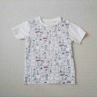 120cmユニクロ　スヌーピーTシャツ(Tシャツ/カットソー)