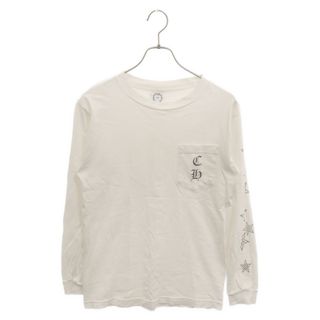 Chrome Hearts - CHROME HEARTS クロムハーツ ホースシュー クロススター プリント長袖Tシャツ カットソー ホワイト