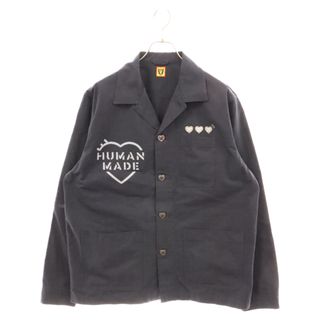 HUMAN MADE ヒューマンメイド Military Overshirt ミリタリー オーバー長袖シャツ ネイビー