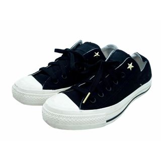 コンバース(CONVERSE)のCONVERSE コンバース 1SD077 キャンバス スタッズ ローカット スニーカー size25.5/黒 ■■ レディース(スニーカー)