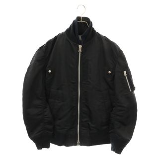 サカイ(sacai)のSacai サカイ 19SS REMAKE LAYERED MA-1 BLOUSON レイヤードMA-1ボンバージャケット 再構築ナイロンフライトブルゾン ブラック SCM-011(ブルゾン)