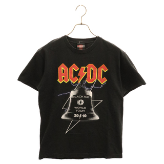 VINTAGE ヴィンテージ 00S VINTAGE AC/DC BLACK ICE WORLD TOUR 2010 エーシー ディーシー ブラックアイス ワールドツアー SHOOTボディ プリントTシャツ 半袖カットソー ブラック(Tシャツ/カットソー(半袖/袖なし))