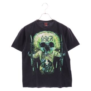 VINTAGE ヴィンテージ 00S VINTAGE SLAYER WORLD TOUR 2009 SHOOTボディ スレイヤー ワールドツアー スカル プリントTシャツ 半袖カットソー ブラック/グリーン(Tシャツ/カットソー(半袖/袖なし))