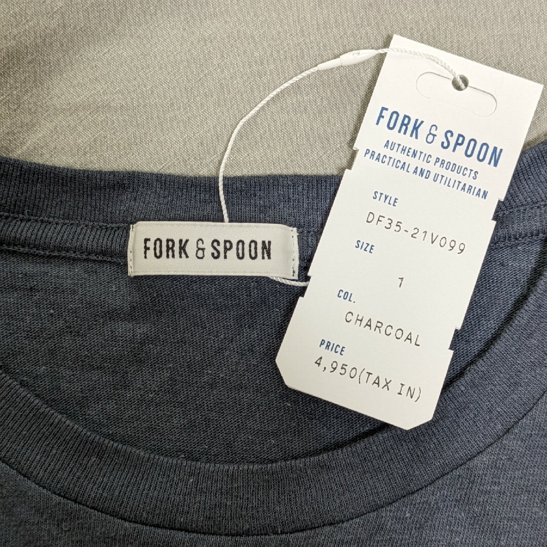 FORK&SPOON(フォークアンドスプーン)の【未使用】ベルギーリネンショートスリーブTシャツ レディースのトップス(Tシャツ(半袖/袖なし))の商品写真