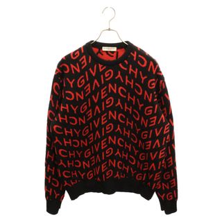 ジバンシィ(GIVENCHY)のGIVENCHY ジバンシィ 21SS ジャガード クルーネックニットセーター ブラック BM90EQ4Y7G(ニット/セーター)