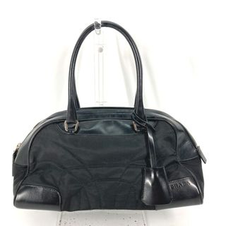 プラダ(PRADA)のプラダ PRADA ロゴ カバン ミニボストンバッグ ハンドバッグ レザー/ナイロン ブラック(ハンドバッグ)