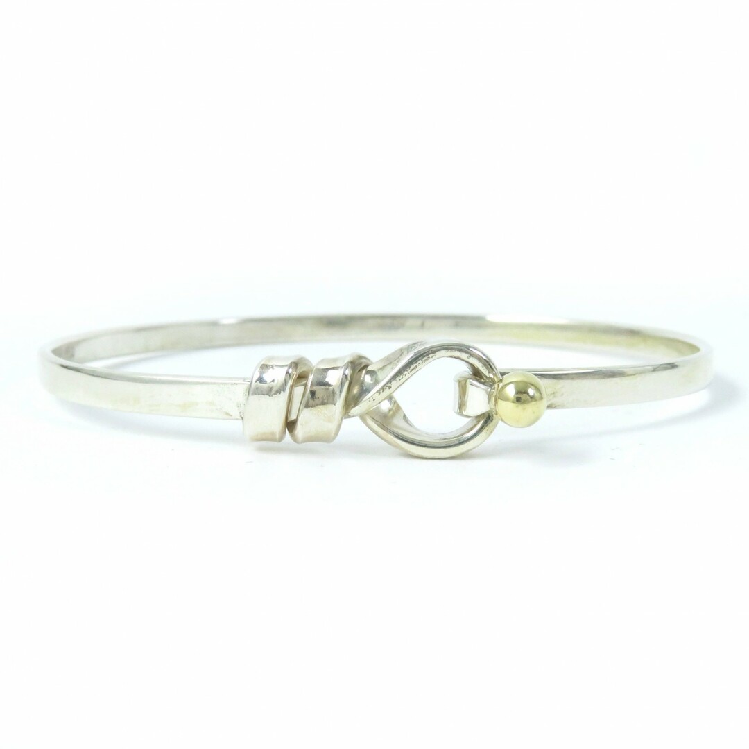 美品△TIFFANY&Co. ティファニー フック&アイ SV925 750 コンビ 美品△TIFFANY&Co. ティファニー フック&アイ SV925 750 コンビ