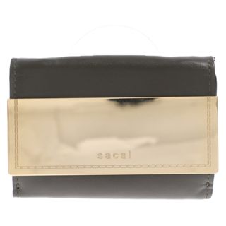 サカイ(sacai)のSacai サカイ Half Metal Trifold Wallet ハーフメタル ウォレット 三つ折り財布 カーキ(折り財布)