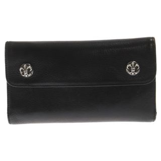 クロムハーツ(Chrome Hearts)のCHROME HEARTS クロムハーツ WAVE ウェーブ BSフレアボタンレザーウォレット財布(長財布)