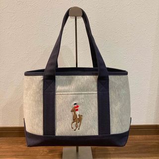 POLO RALPH LAUREN - 【美品】POLO ラルフローレン キャンパス トートバッグ 刺繍ポニーロゴ