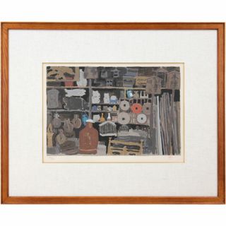 東山魁夷『京洛小景 古道具屋』シルクスクリーン【真作保証】 絵画(版画)