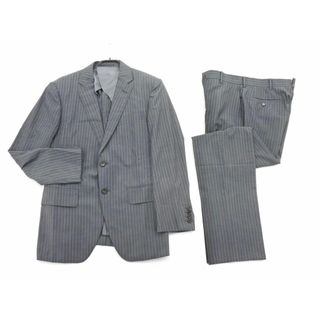 五大陸 gotairiku ピンストライプ セットアップ ジャケット パンツ スーツ size34/グレー ■◇ メンズ(セットアップ)