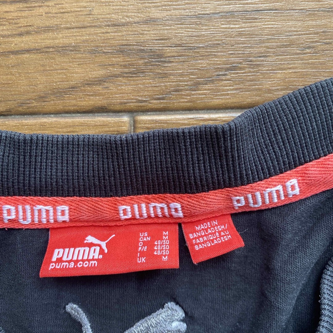 PUMA(プーマ)のプーマ　メンズ黒 Tシャツ　サイズM メンズのトップス(Tシャツ/カットソー(半袖/袖なし))の商品写真