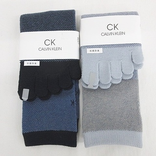シーケーカルバンクライン(ck Calvin Klein)のシーケーカルバンクライン ソックス 靴下 2足セット 5本指 青 25-27(ソックス)