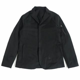 エンポリオアルマーニ(Emporio Armani)の極美品□黒タグ エンポリオアルマーニ オープンカラー ダブルジップ 中綿入ジャケット ブラック M 正規品 メンズ(その他)