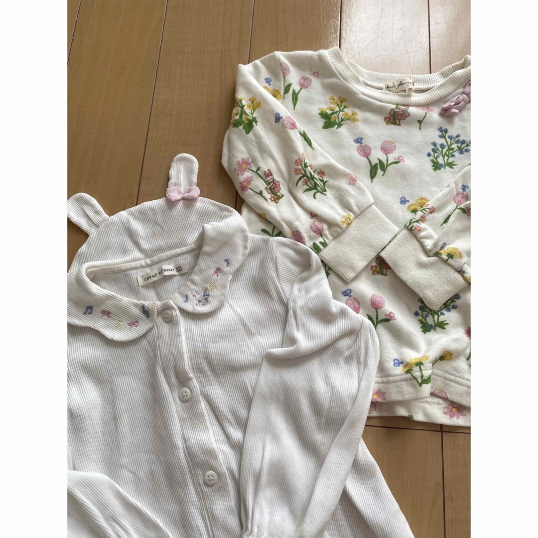 ケーピー　クーラクール　長袖　トップス　100 キッズ/ベビー/マタニティのキッズ服女の子用(90cm~)(Tシャツ/カットソー)の商品写真