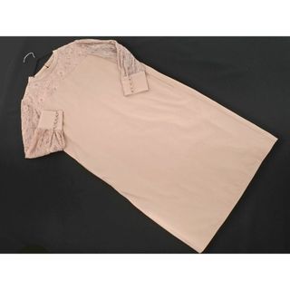 ロペピクニック(Rope' Picnic)のロペピクニック レース 切替 ワンピース size40/ピンク ■◇ レディース(ひざ丈ワンピース)