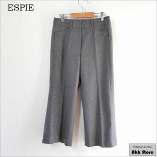 ESPIE レディース パンツ クロップド丈 カシミヤ混 S(クロップドパンツ)