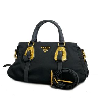 PRADA - 【4ia0873-r】プラダ ツーウェイバッグ/ナイロン/ブラック/ゴールド金具 【中古】 レディース