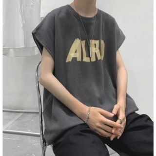 【人気商品】トップス　タンクトップ　メンズ　ユニセックス　ＸＬ　グレー(Tシャツ/カットソー(半袖/袖なし))