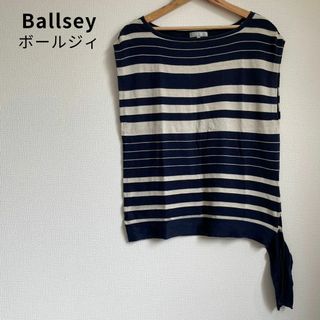 ボールジィ(Ballsey)の美品★Ballsey ボールジィ トゥモローランド ノースリーブ ラメ シルク(カットソー(半袖/袖なし))