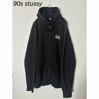 ステューシー(STUSSY)の90s stussy ジップアップパーカー(パーカー)