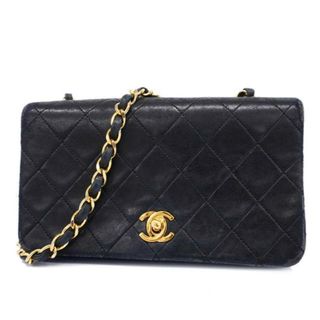 シャネル(CHANEL)の【4ia0947】シャネル ショルダーバッグ/マトラッセ/チェーンショルダー/ラムスキン/ブラック/ゴールド金具 【中古】 レディース(ショルダーバッグ)